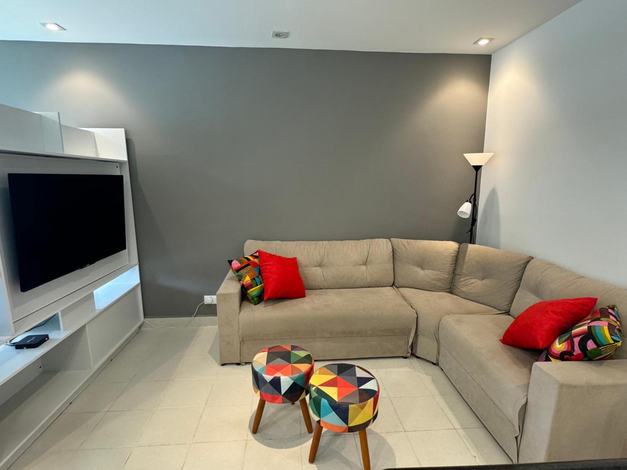 Apartamento Vista Para O Mar E Pe Na Areia Γκουαρούχα Εξωτερικό φωτογραφία